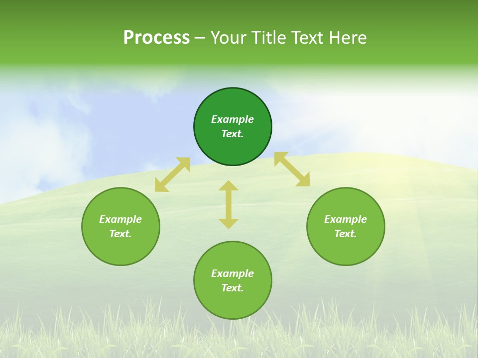 Landscaped Land Sustainable PowerPoint Template