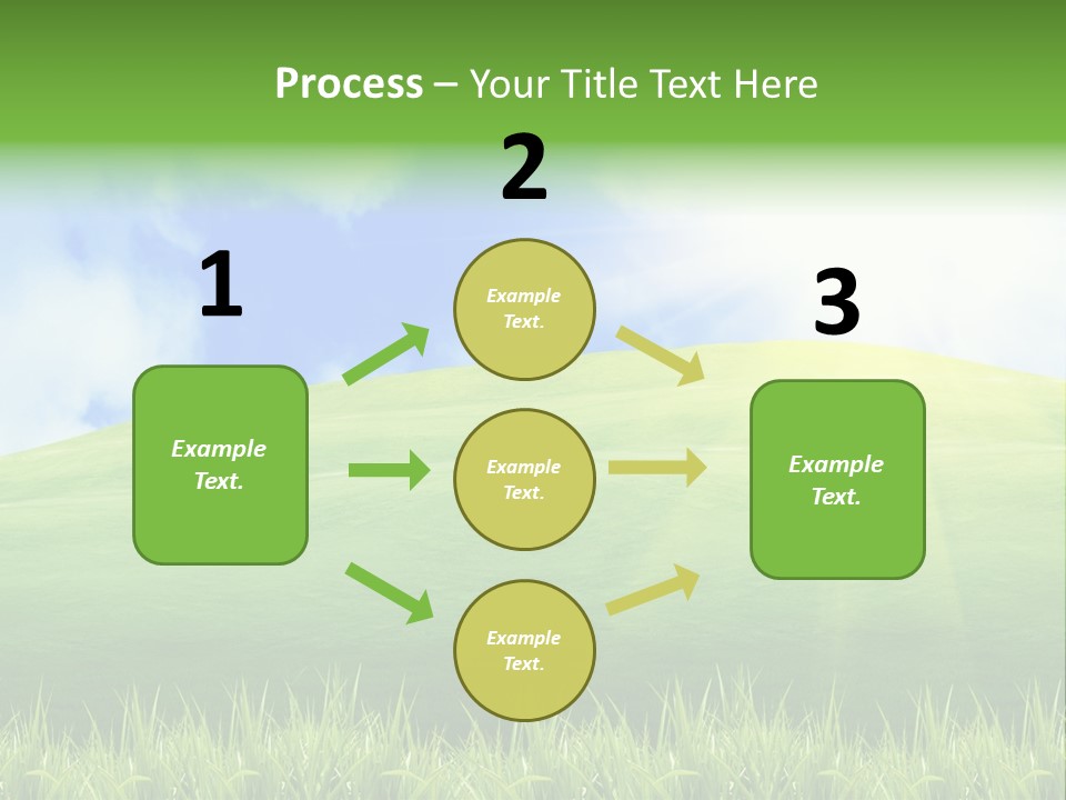 Landscaped Land Sustainable PowerPoint Template