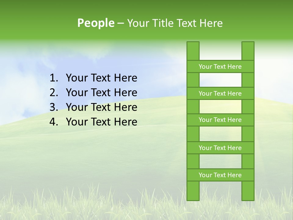 Landscaped Land Sustainable PowerPoint Template
