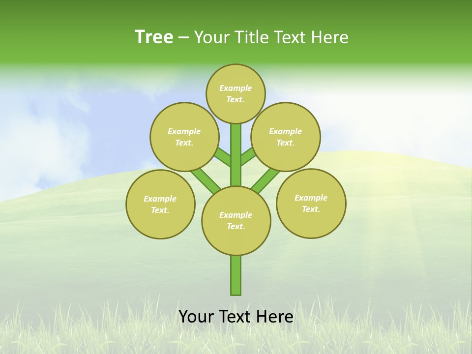 Landscaped Land Sustainable PowerPoint Template