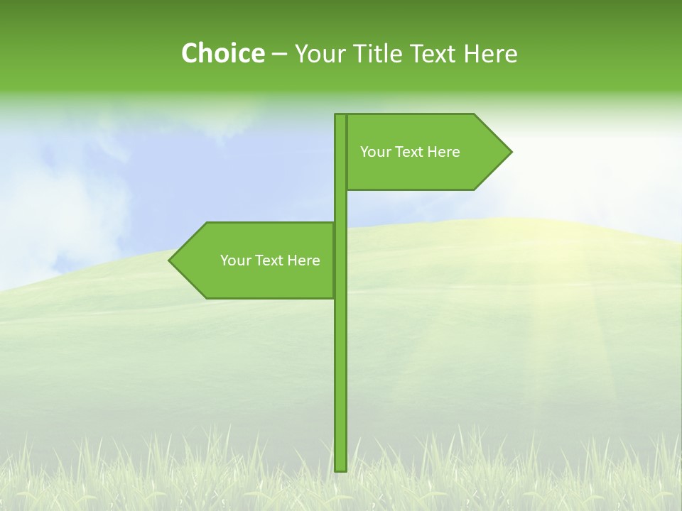 Landscaped Land Sustainable PowerPoint Template