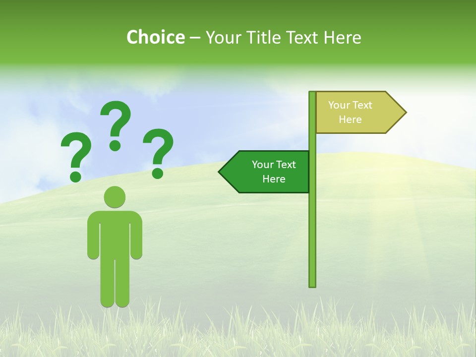 Landscaped Land Sustainable PowerPoint Template
