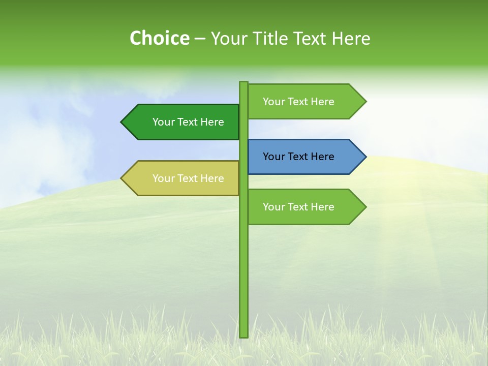 Landscaped Land Sustainable PowerPoint Template