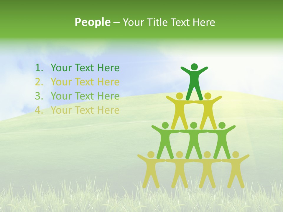 Landscaped Land Sustainable PowerPoint Template