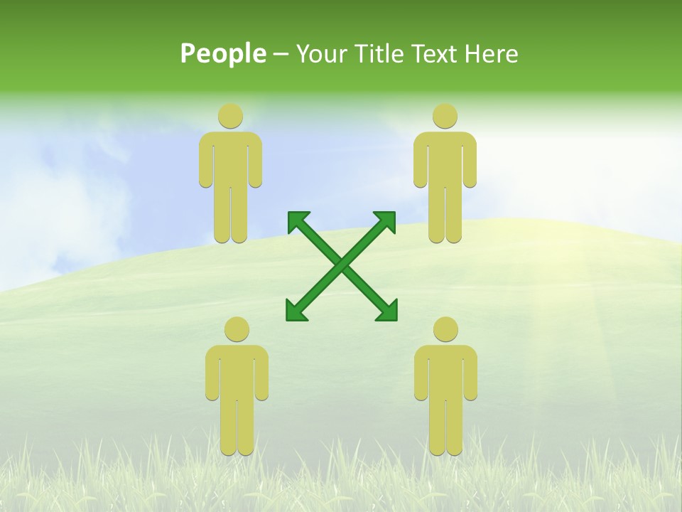 Landscaped Land Sustainable PowerPoint Template