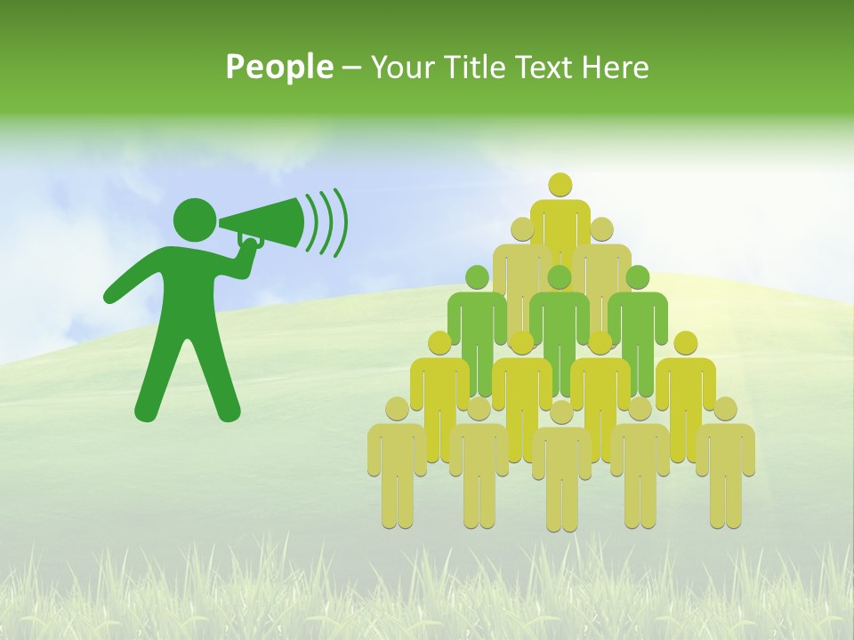 Landscaped Land Sustainable PowerPoint Template