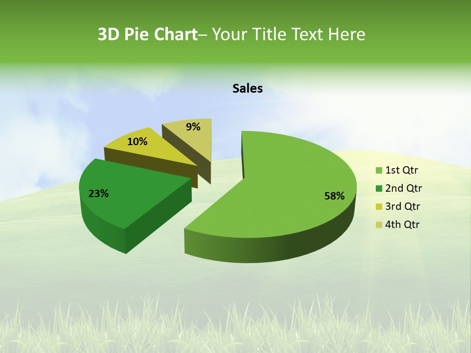 Landscaped Land Sustainable PowerPoint Template