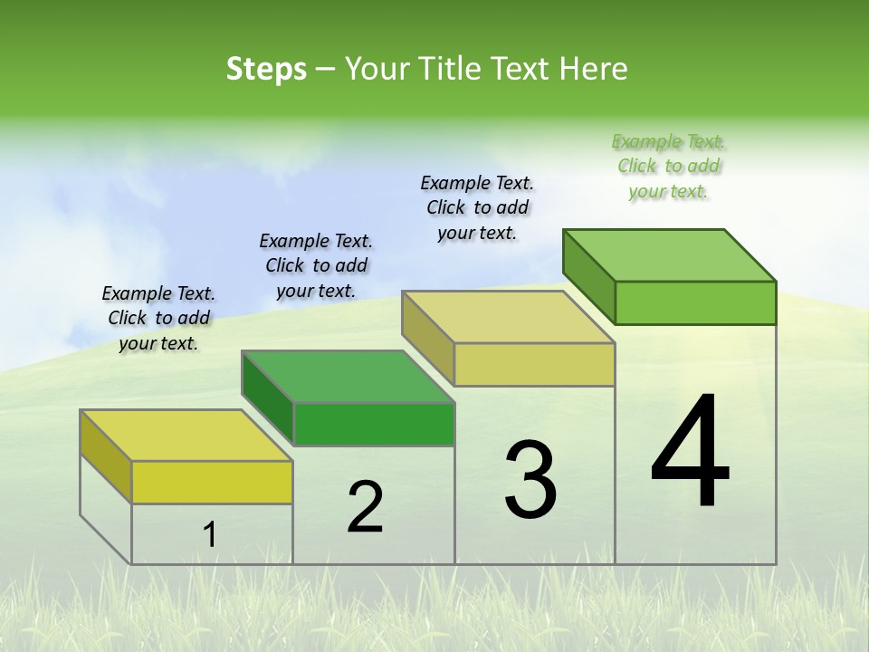 Landscaped Land Sustainable PowerPoint Template