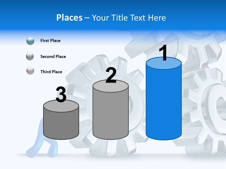 Metal Moving Pushing PowerPoint Template