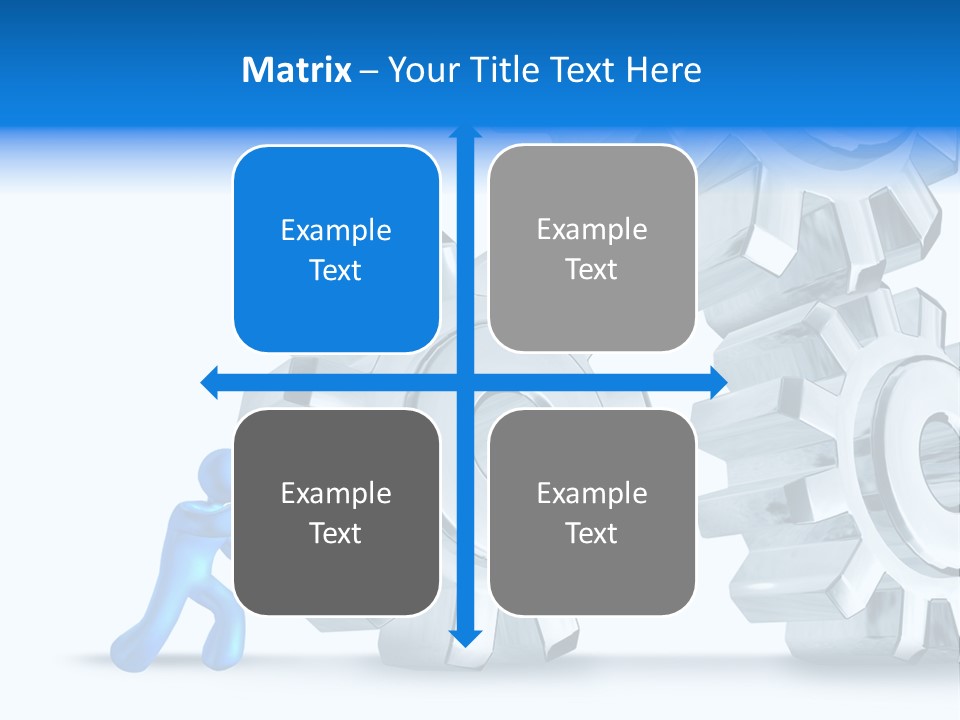 Metal Moving Pushing PowerPoint Template