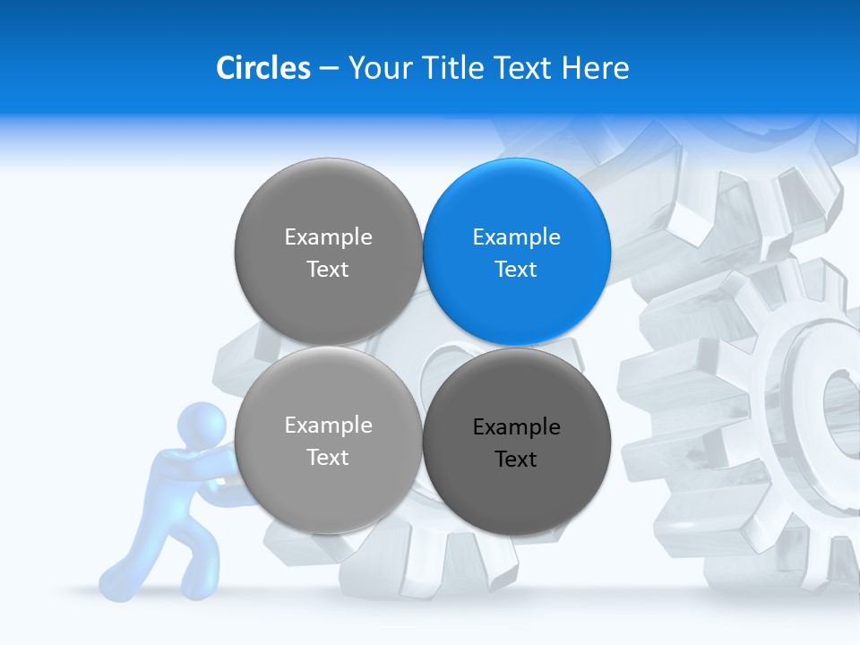 Metal Moving Pushing PowerPoint Template