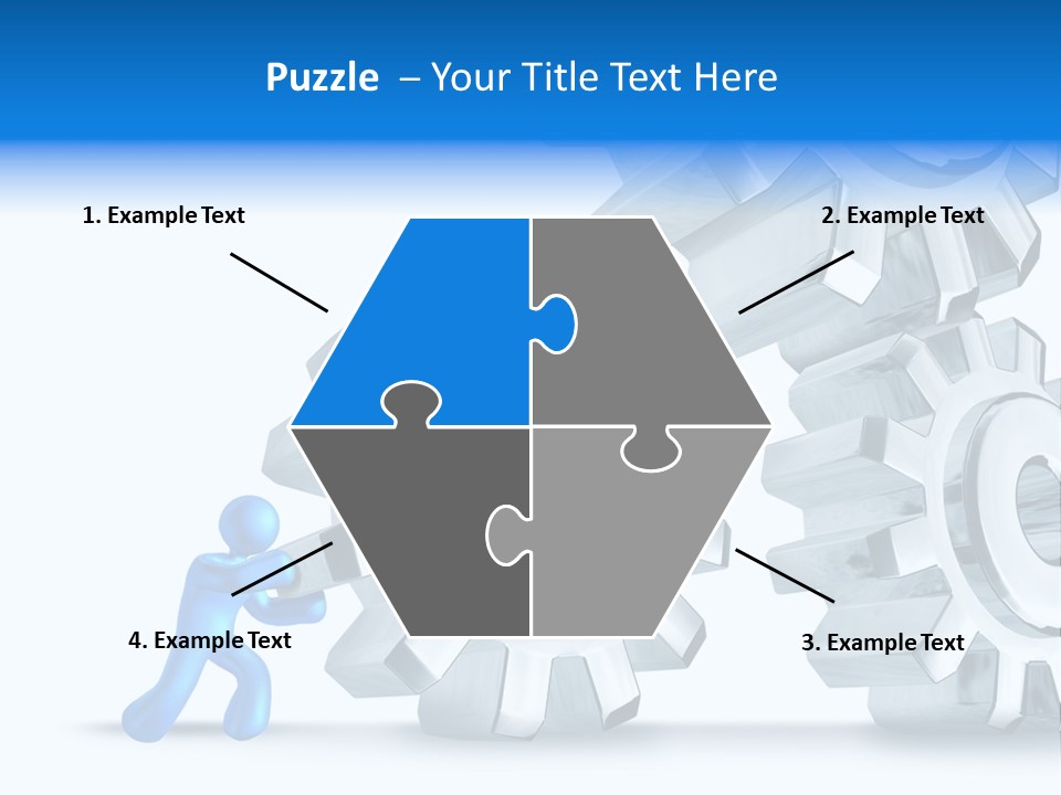 Metal Moving Pushing PowerPoint Template