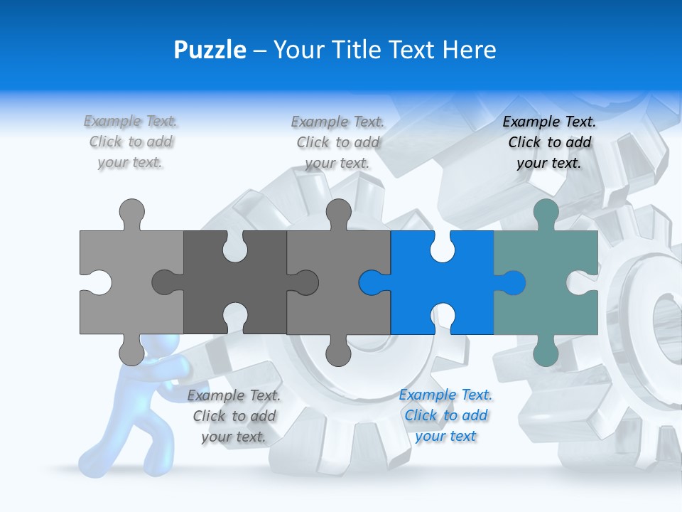 Metal Moving Pushing PowerPoint Template