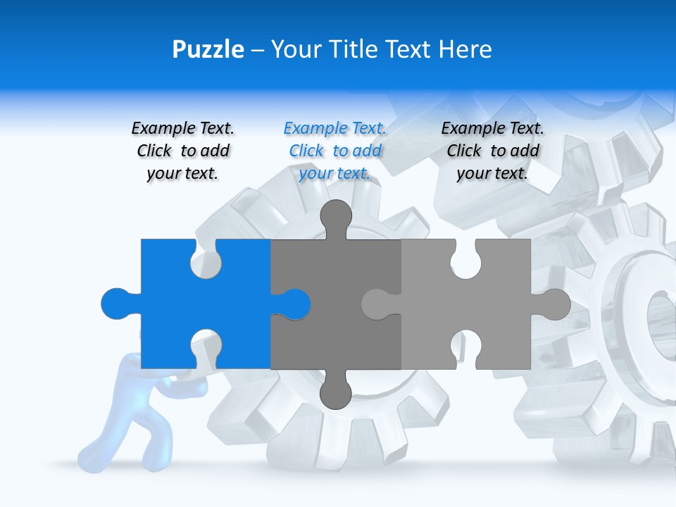 Metal Moving Pushing PowerPoint Template