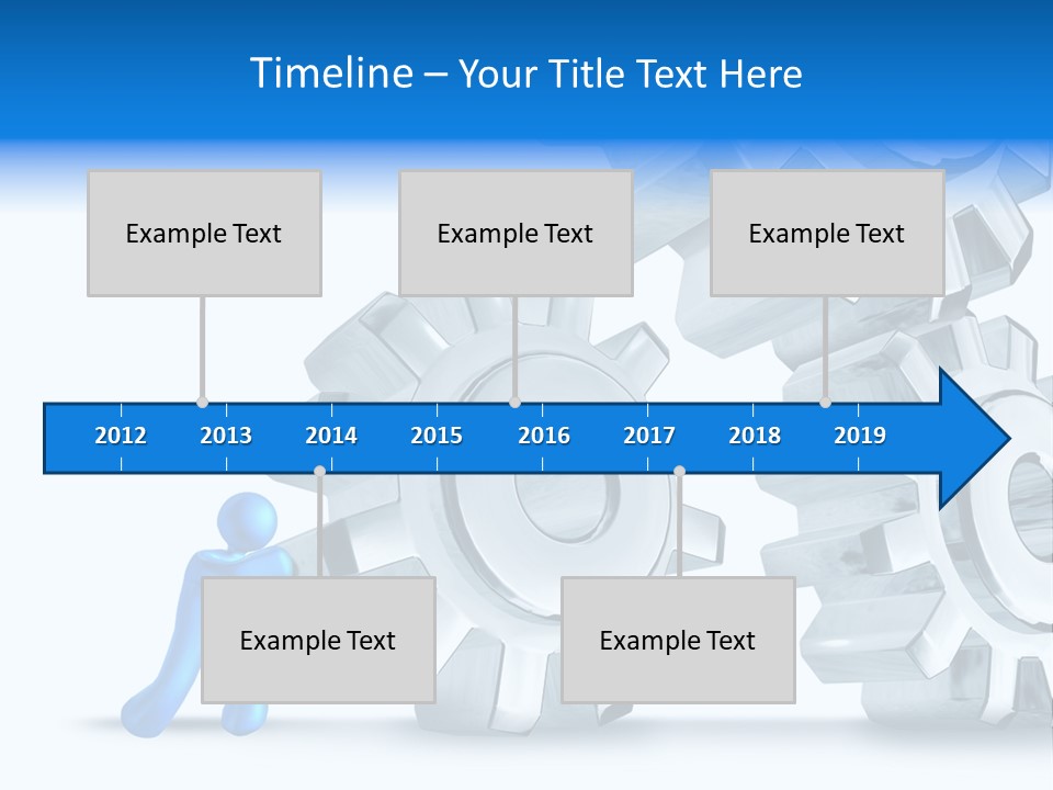 Metal Moving Pushing PowerPoint Template