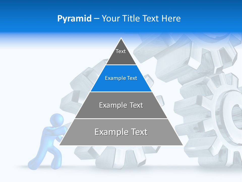 Metal Moving Pushing PowerPoint Template