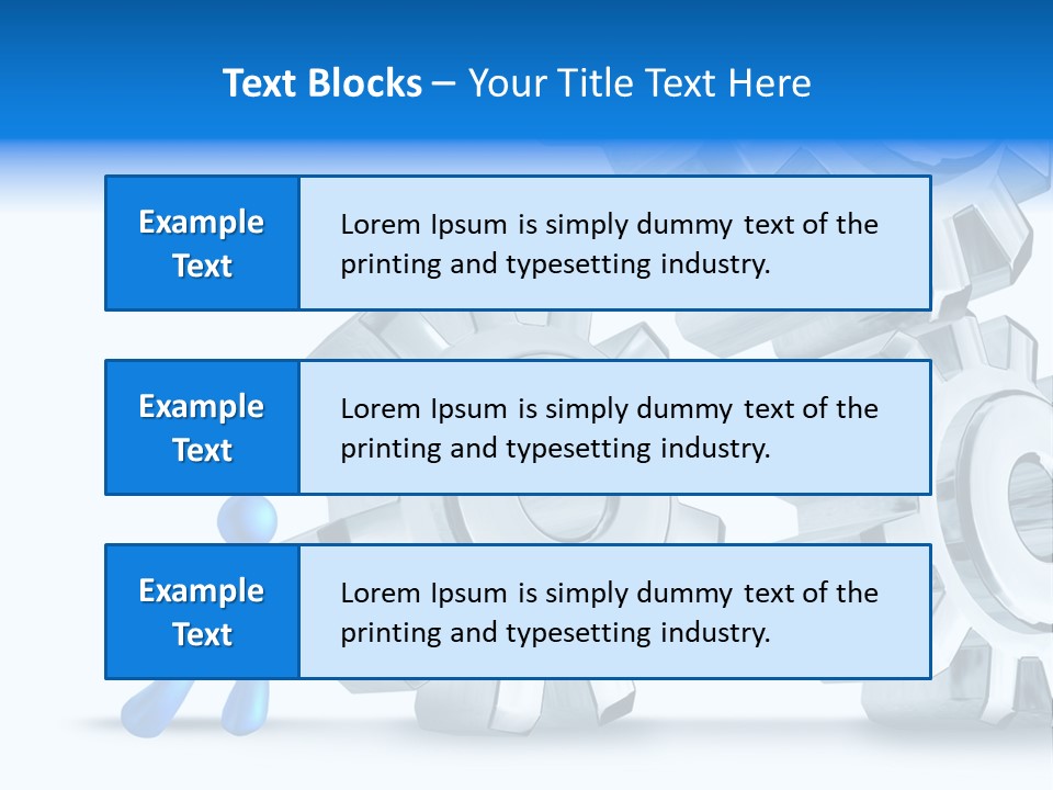 Metal Moving Pushing PowerPoint Template