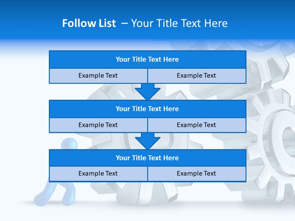 Metal Moving Pushing PowerPoint Template