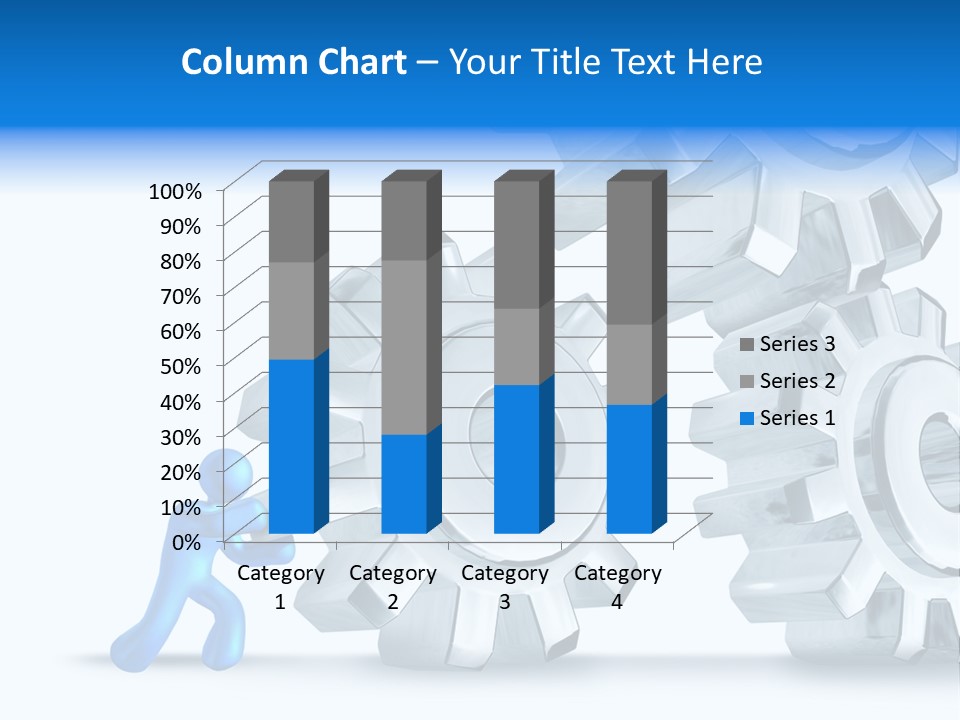 Metal Moving Pushing PowerPoint Template