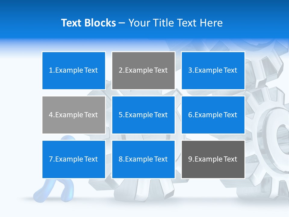 Metal Moving Pushing PowerPoint Template