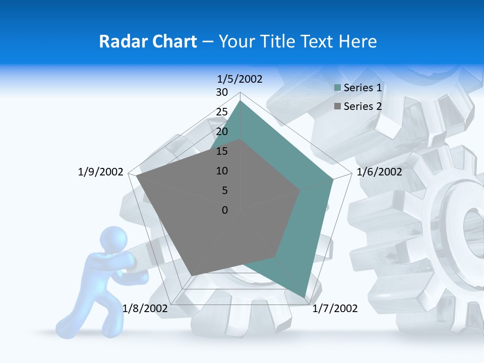 Metal Moving Pushing PowerPoint Template