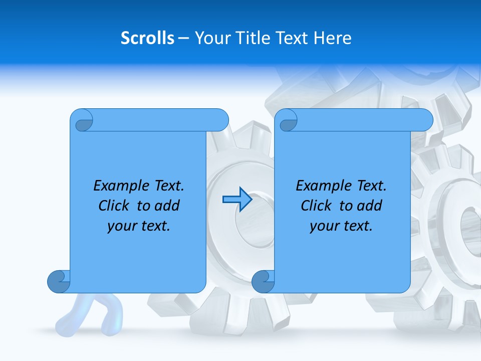 Metal Moving Pushing PowerPoint Template