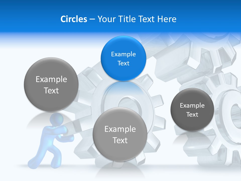 Metal Moving Pushing PowerPoint Template