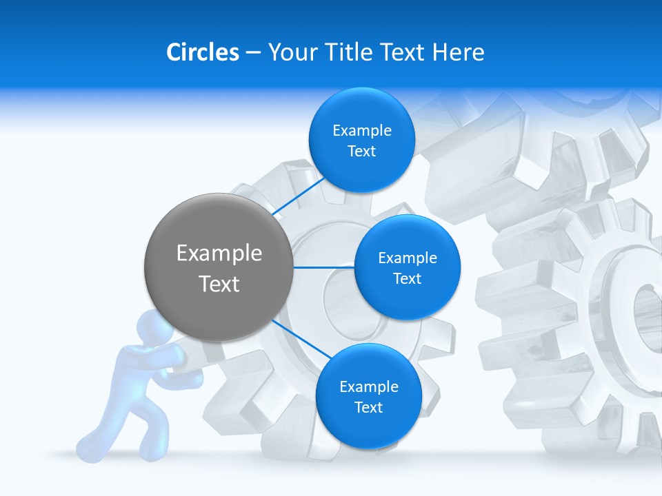 Metal Moving Pushing PowerPoint Template
