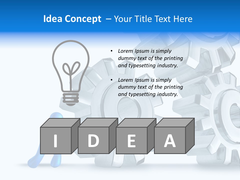 Metal Moving Pushing PowerPoint Template