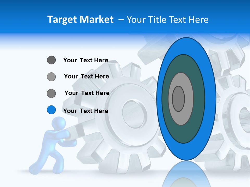 Metal Moving Pushing PowerPoint Template