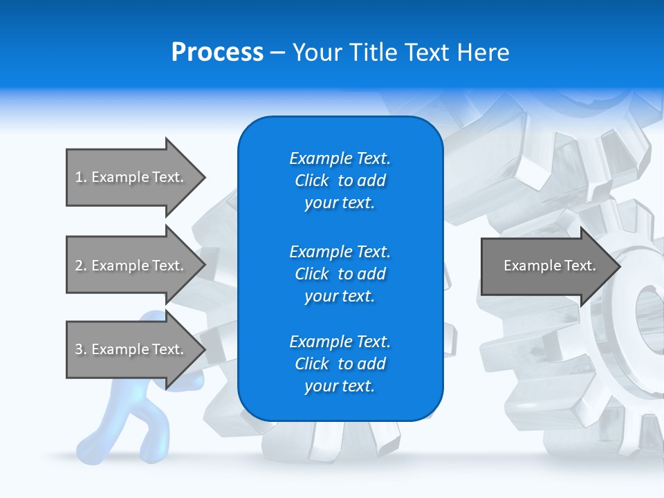 Metal Moving Pushing PowerPoint Template