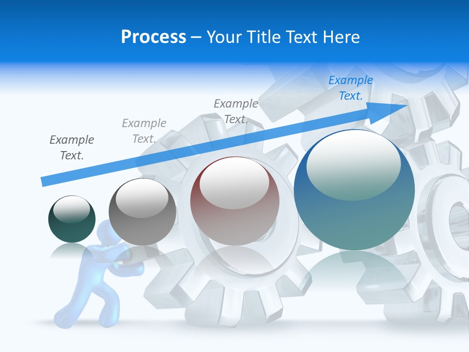 Metal Moving Pushing PowerPoint Template