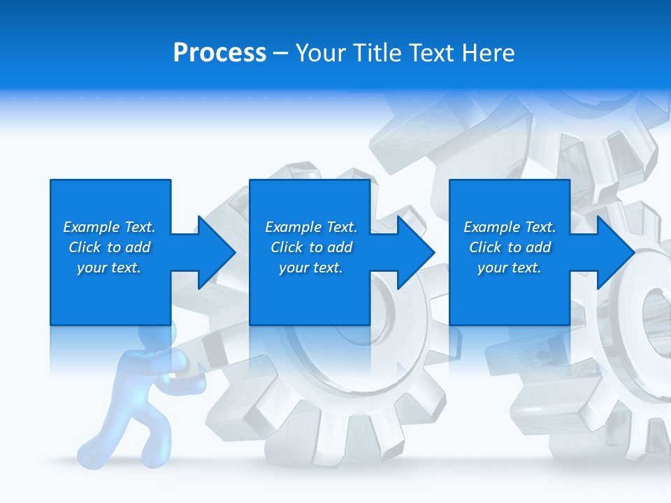 Metal Moving Pushing PowerPoint Template