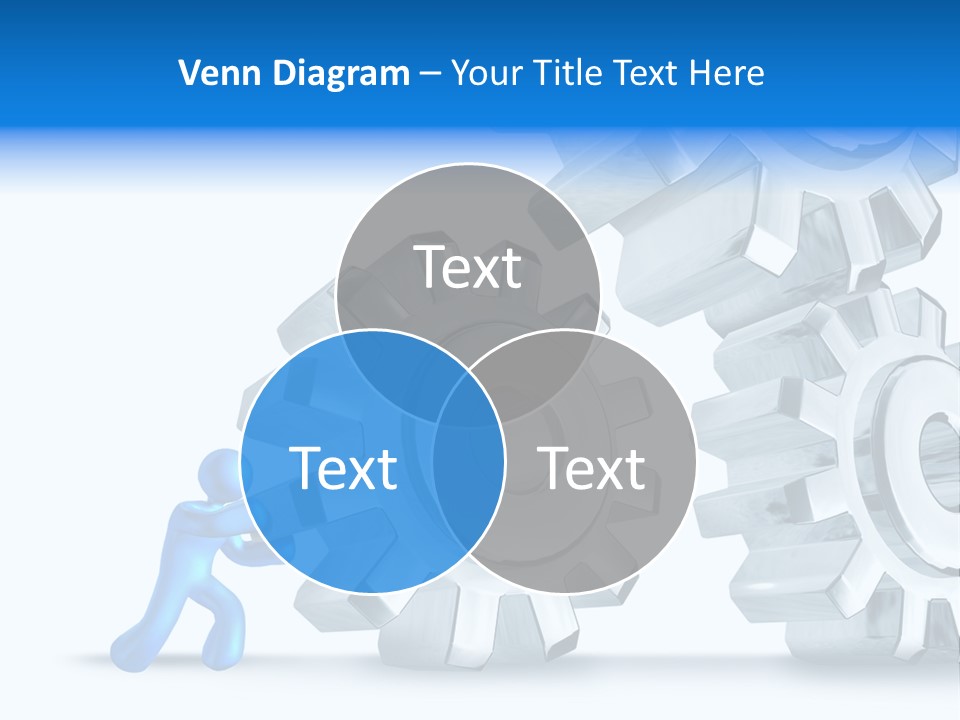 Metal Moving Pushing PowerPoint Template