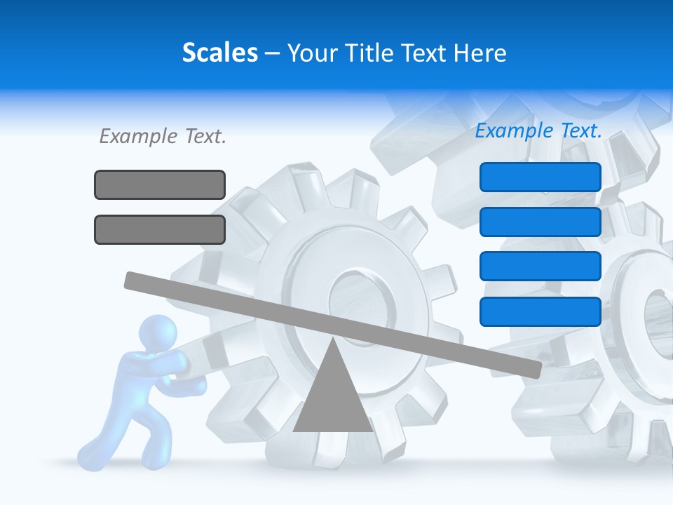 Metal Moving Pushing PowerPoint Template
