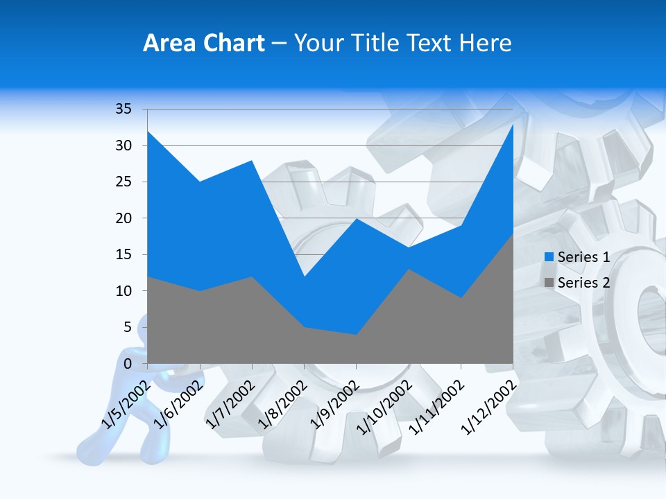 Metal Moving Pushing PowerPoint Template