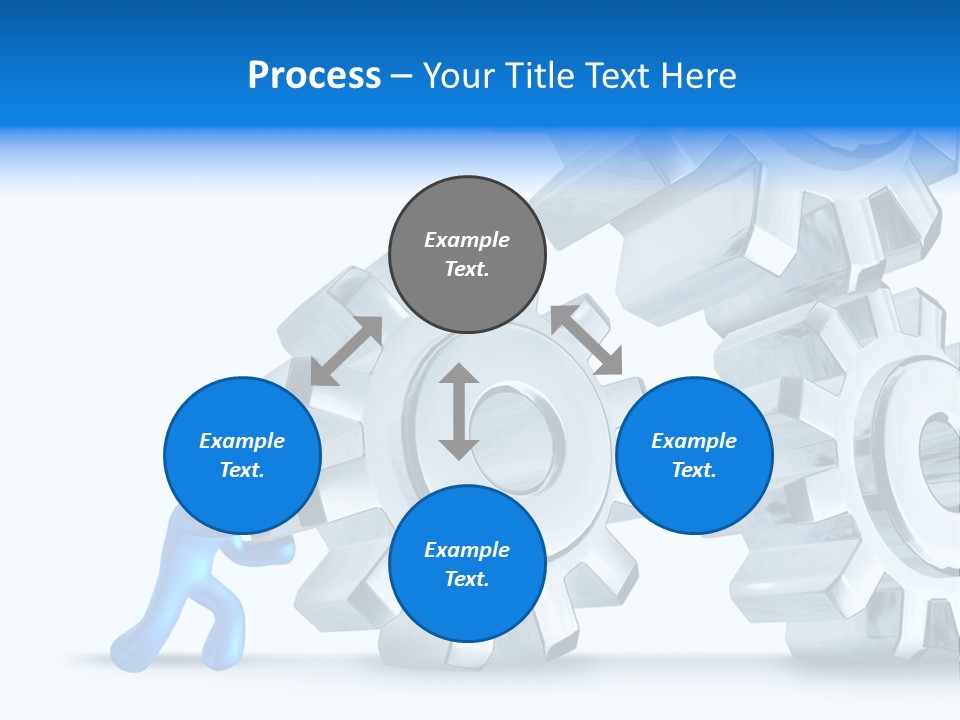 Metal Moving Pushing PowerPoint Template
