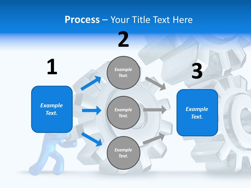 Metal Moving Pushing PowerPoint Template