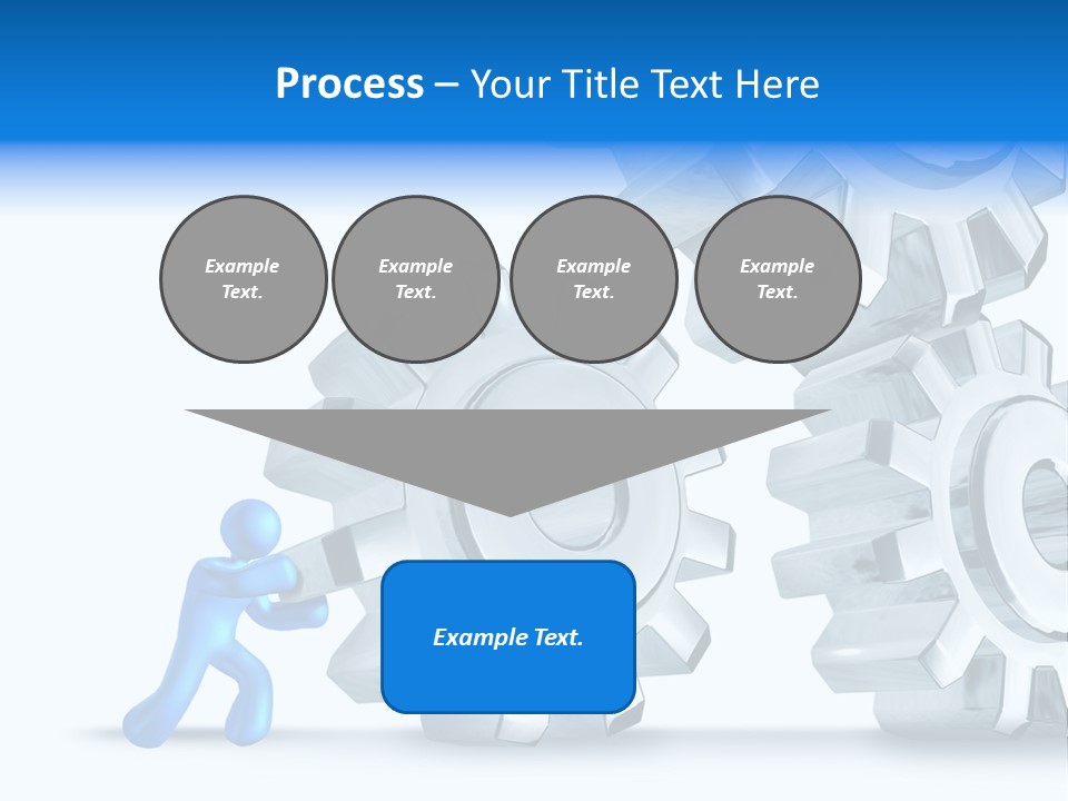 Metal Moving Pushing PowerPoint Template