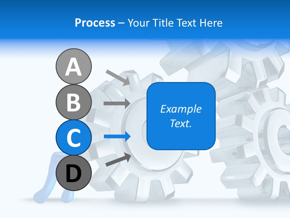 Metal Moving Pushing PowerPoint Template