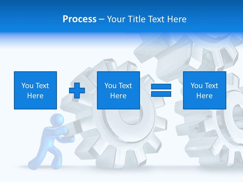 Metal Moving Pushing PowerPoint Template