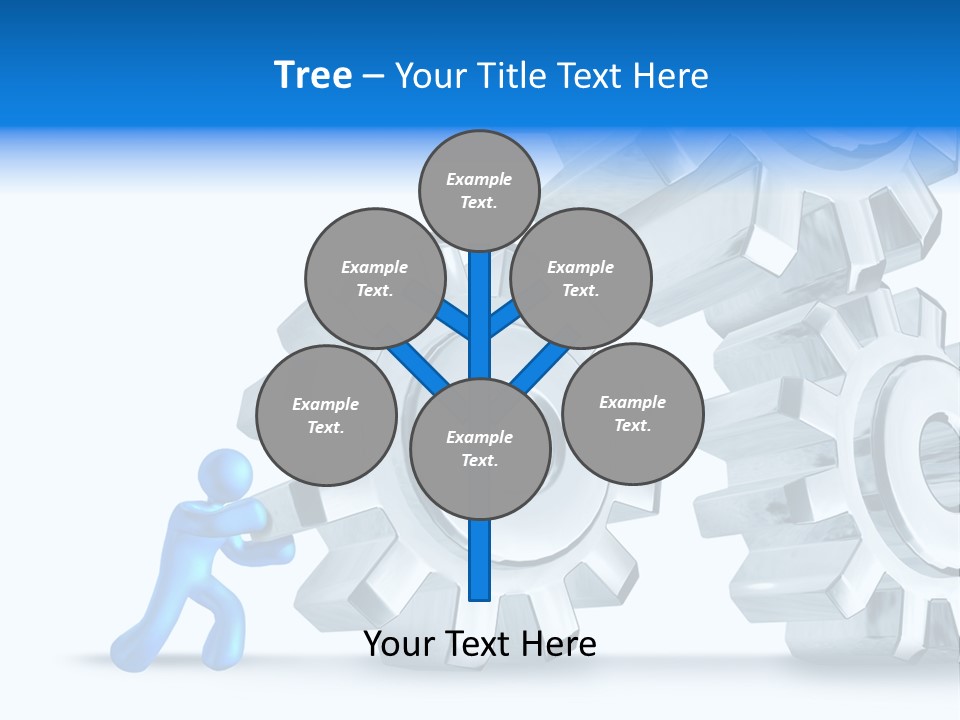 Metal Moving Pushing PowerPoint Template