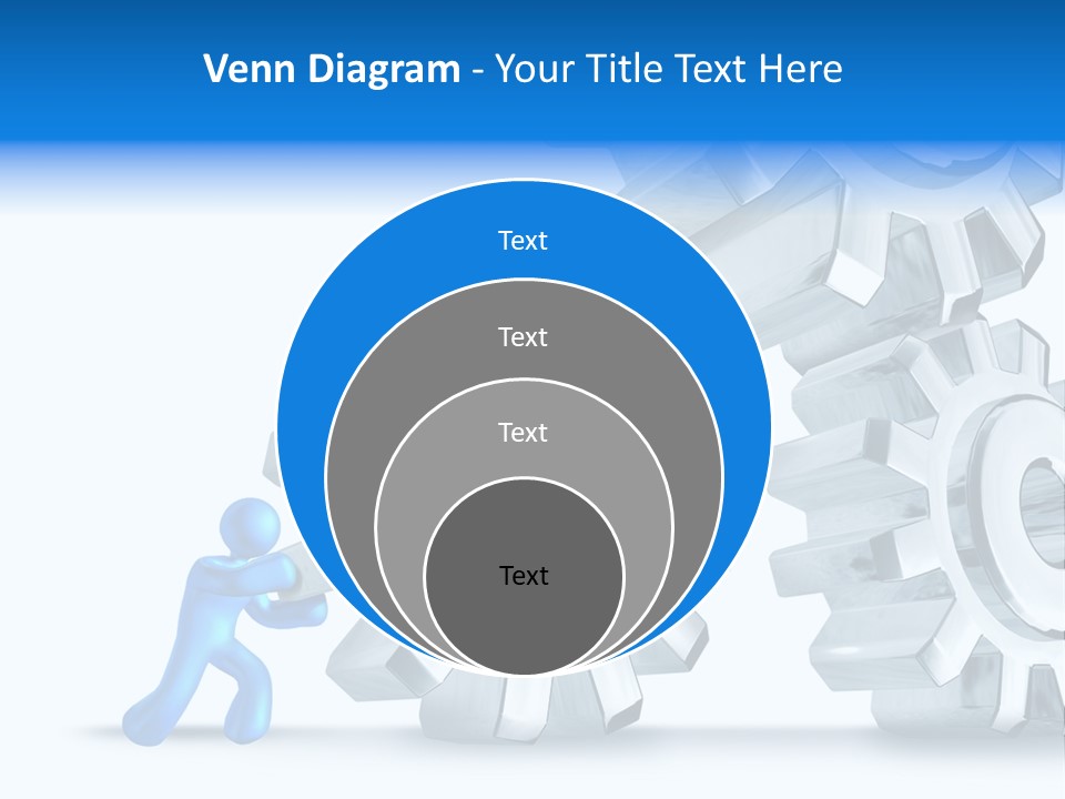 Metal Moving Pushing PowerPoint Template