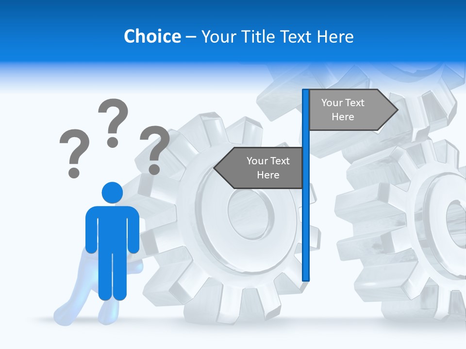Metal Moving Pushing PowerPoint Template