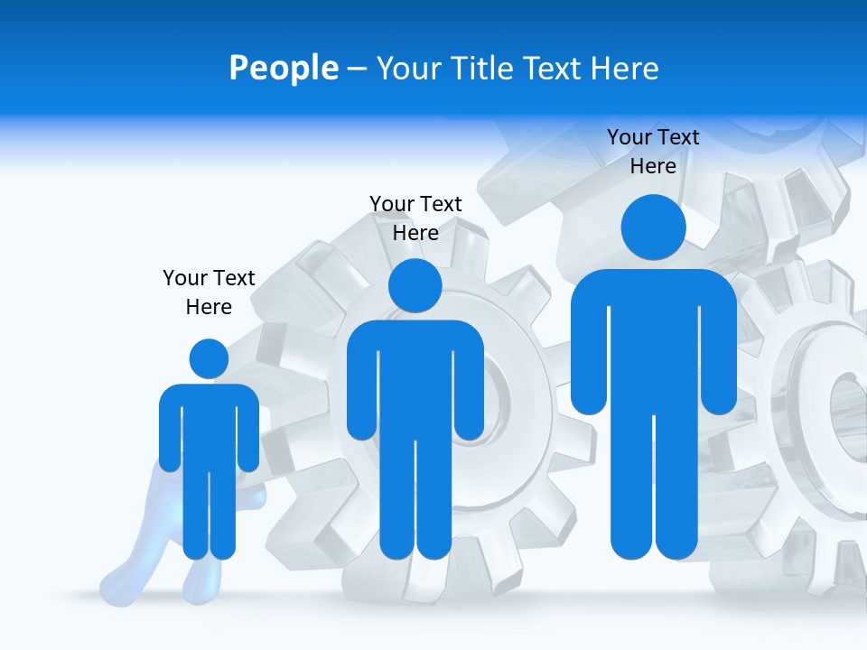 Metal Moving Pushing PowerPoint Template