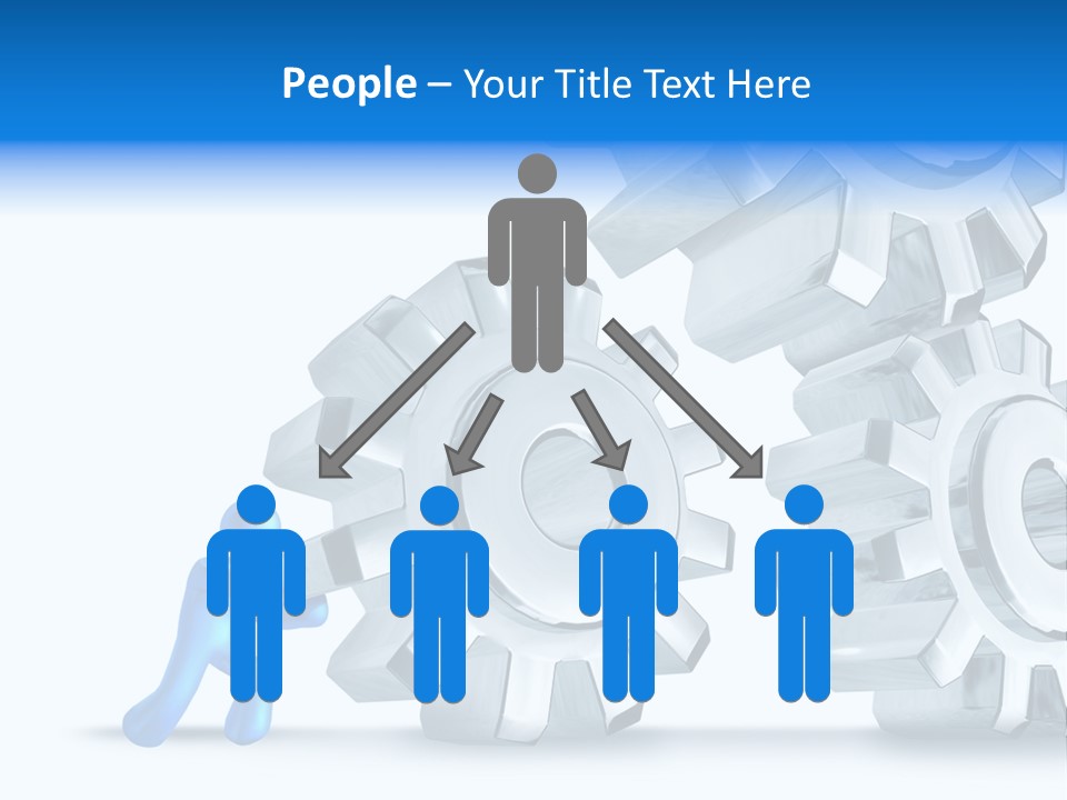 Metal Moving Pushing PowerPoint Template