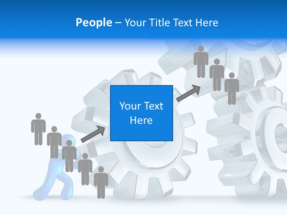 Metal Moving Pushing PowerPoint Template