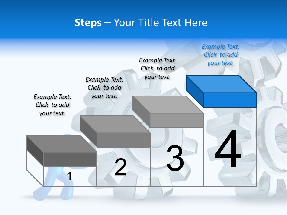 Metal Moving Pushing PowerPoint Template
