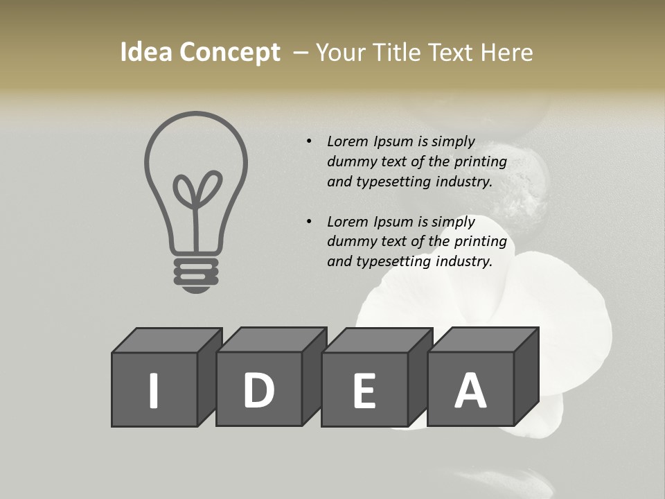 Stack Herb Stem PowerPoint Template