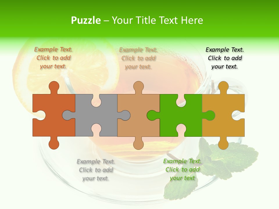 Tea Yellow Healthy Eating PowerPoint Template